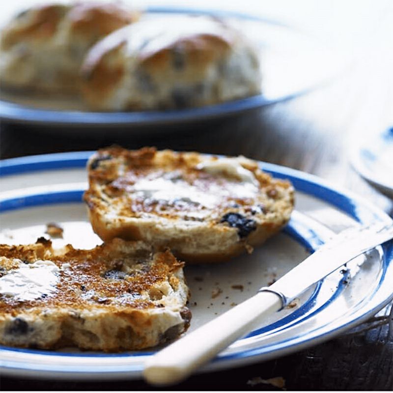 ブレックファストプレート　コーニッシュレッド