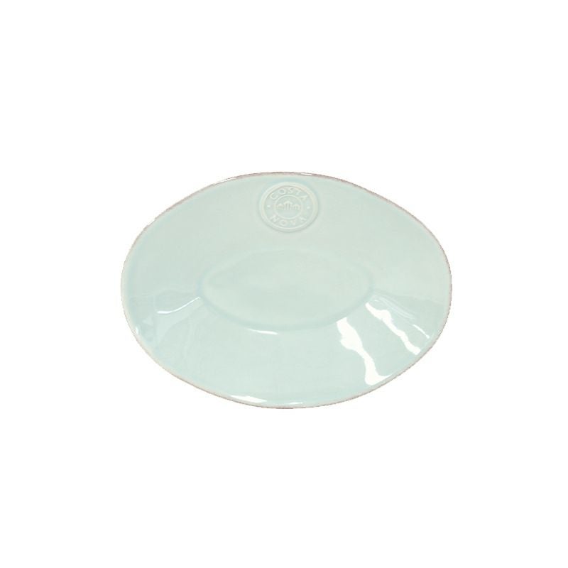 オーバルのスリムなシルエットが食卓でも便利。ポルトガルの人気シノバシリーズのオーバルプレート